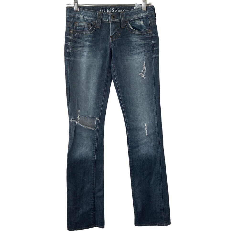 Guess Jeans Womens Size 24 Flirty Stretch Ripped Distressed